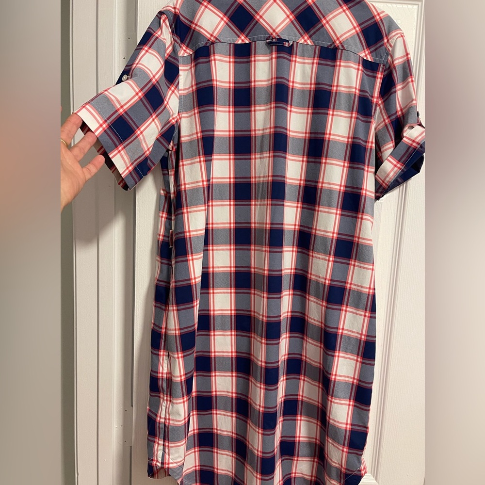 Southern Tide Intercostal Franca Plaid Shirt Dress in medium NWOT - Picture 10 of 13